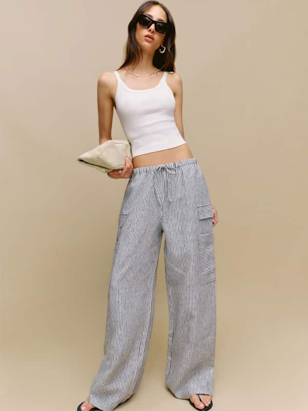 Pantalon en lin Ethan - Vignoble
