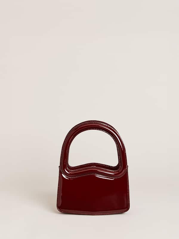 Mini sac à anse rigide Luciana - Rubis verni