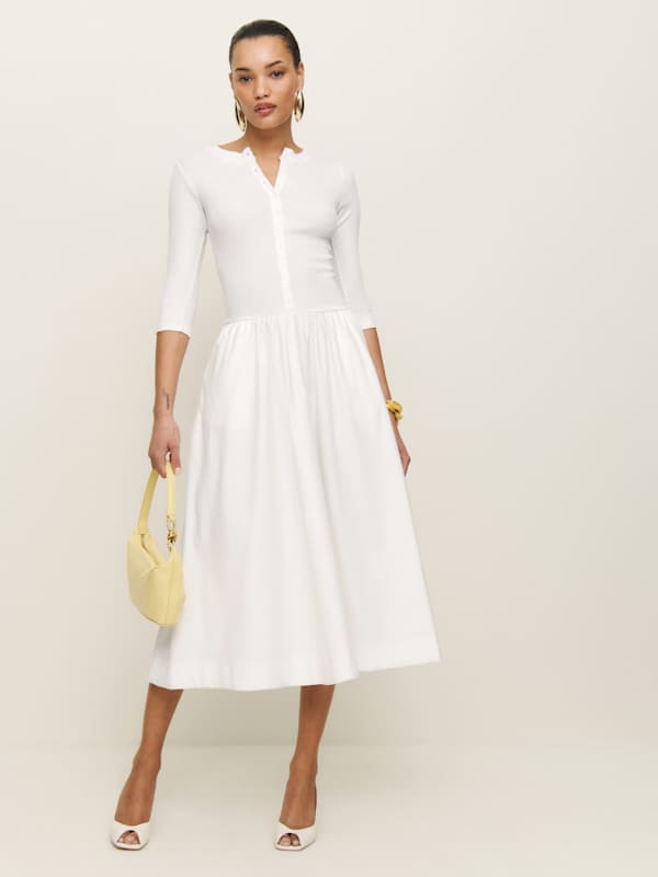 Luka Knit Dress - White