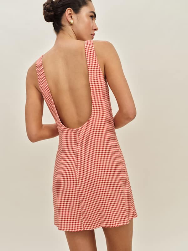 Robe Rosemond - Fraise à carreaux