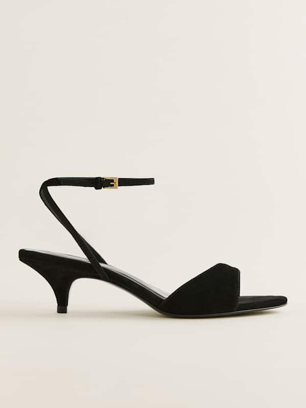 Sandales à kitten heels Drew - Daim noir