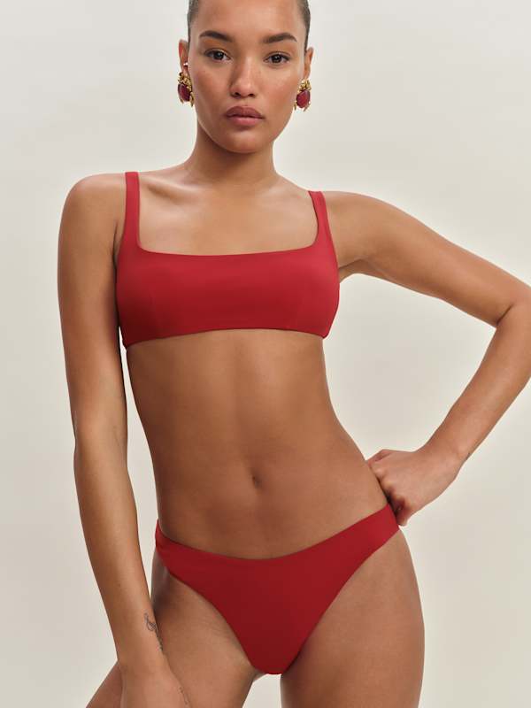 Culotte de bikini Amore - Rouge à lèvres